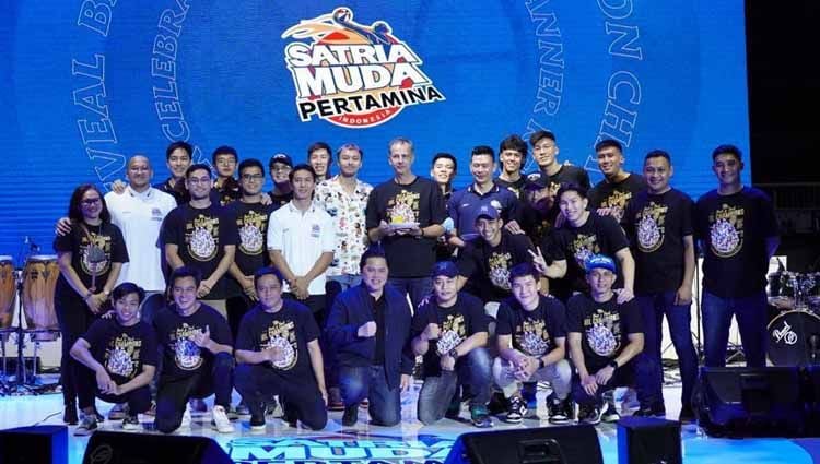 Acara Back2Back Celebration and Champhions Satria Muda di BritAma Arena Jakarta, Sabtu (03/12/22) Copyright: © Satria Muda