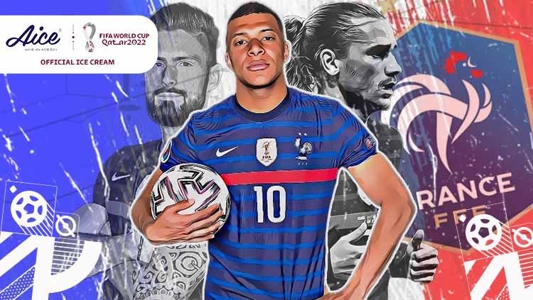 Meski sudah sukses dalam berkarier, para pemain Timnas Prancis di Piala Dunia 2022 termasuk Kylian Mbappe bukan kacang yang lupa akan kulitnya. Copyright: © Hendro Hardiyanto/INDOSPORT