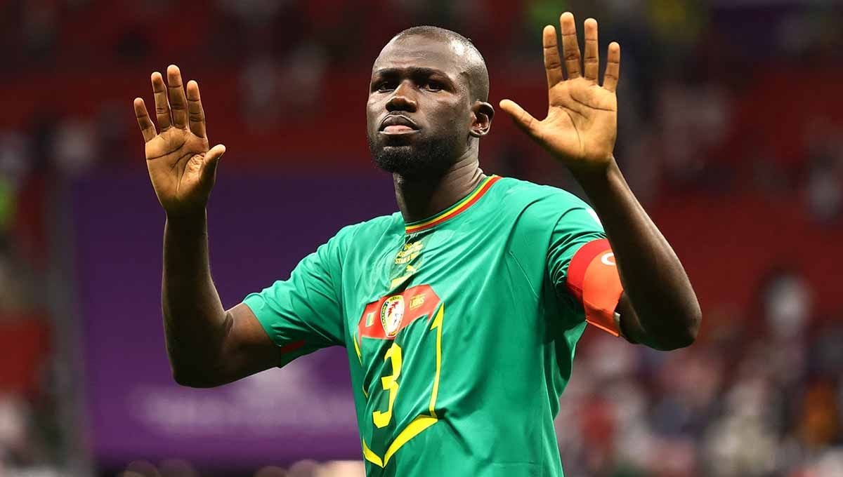 Kalidou Koulibaly dari Senegal di Piala Dunia Qatar 2022. (Foto: REUTERS/Carl Recine) Copyright: © REUTERS/Carl Recine