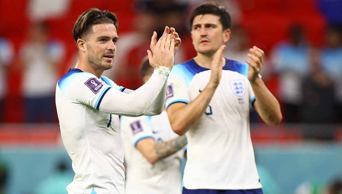 Jack Grealish pemain Inggris di Piala Dunia Qatar 2022. (Foto: REUTERS/Hannah Mckay) Copyright: © REUTERS/Hannah Mckay