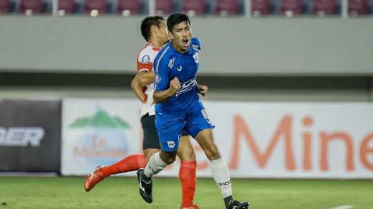 Jonathan Cantillana merayakan gol ke gawang Madura United. (Foto: PSIS Semarang) Copyright: © PSIS Semarang