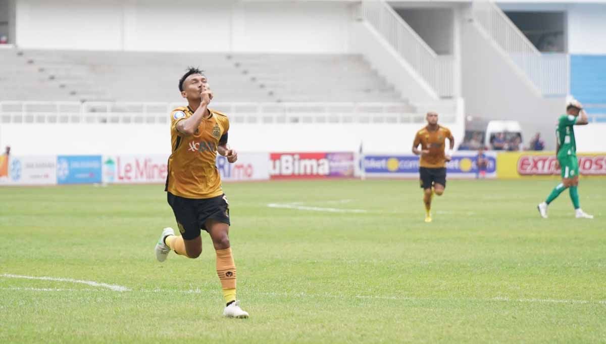 Pertandingan Bhayangkara FC vs PSS Sleman di Stadion Jatidiri, Semarang, Senin (5/12/22). (Foto: Bhayangkara FC) Copyright: © Bhayangkara FC