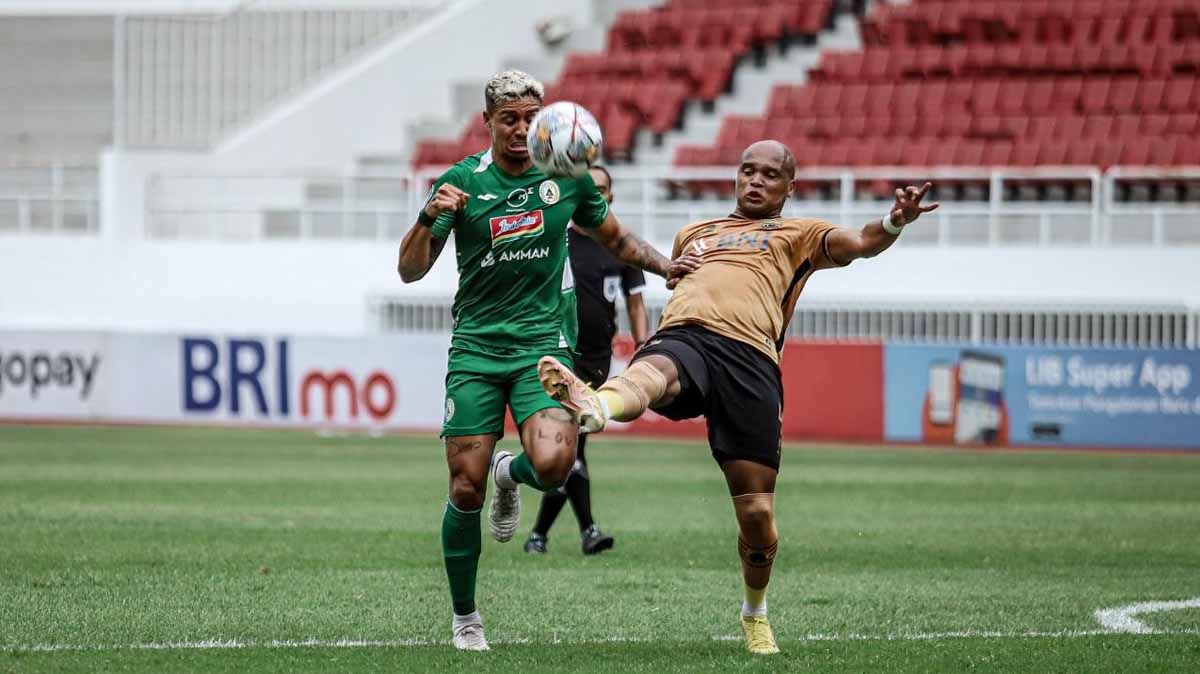 Laga Bhayangkara FC melawan PSS Sleman di Stadion Jatidiri Semarang, Senin (5/12/22). (Foto: PSS Sleman) Copyright: © PSS Sleman