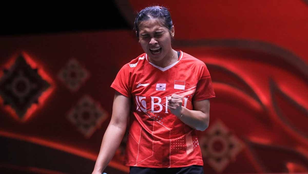Pemain tunggal putri Indonesia, Gregoria Mariska Tunjung, akan kembali beraksi di gelaran Malaysia Open 2022 menghadapi Wen Chi Hsu. (Foto: PBSI) Copyright: © PBSI