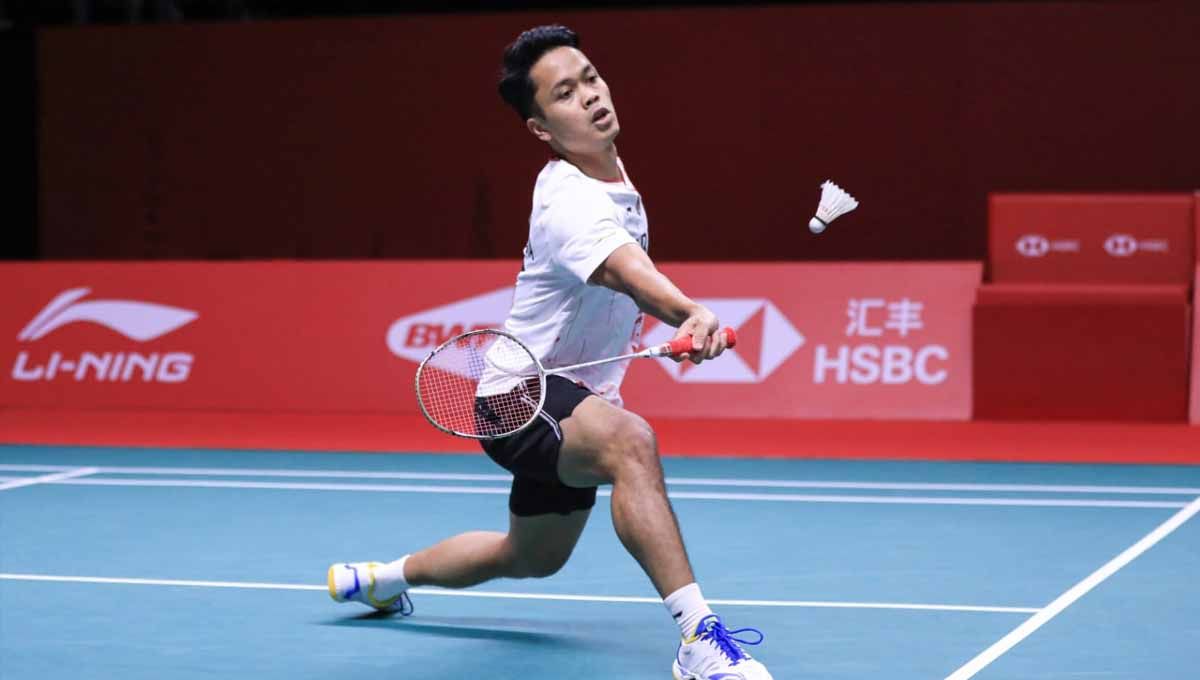 Anthony Sinisuka Ginting ungkap ketegangan yang menyelimutinya selama pertandingan melawan Chou Tien Chen di BWF World Tour Finals 2022, Kamis (08/12/22). (Foto: PBSI) Copyright: © PBSI