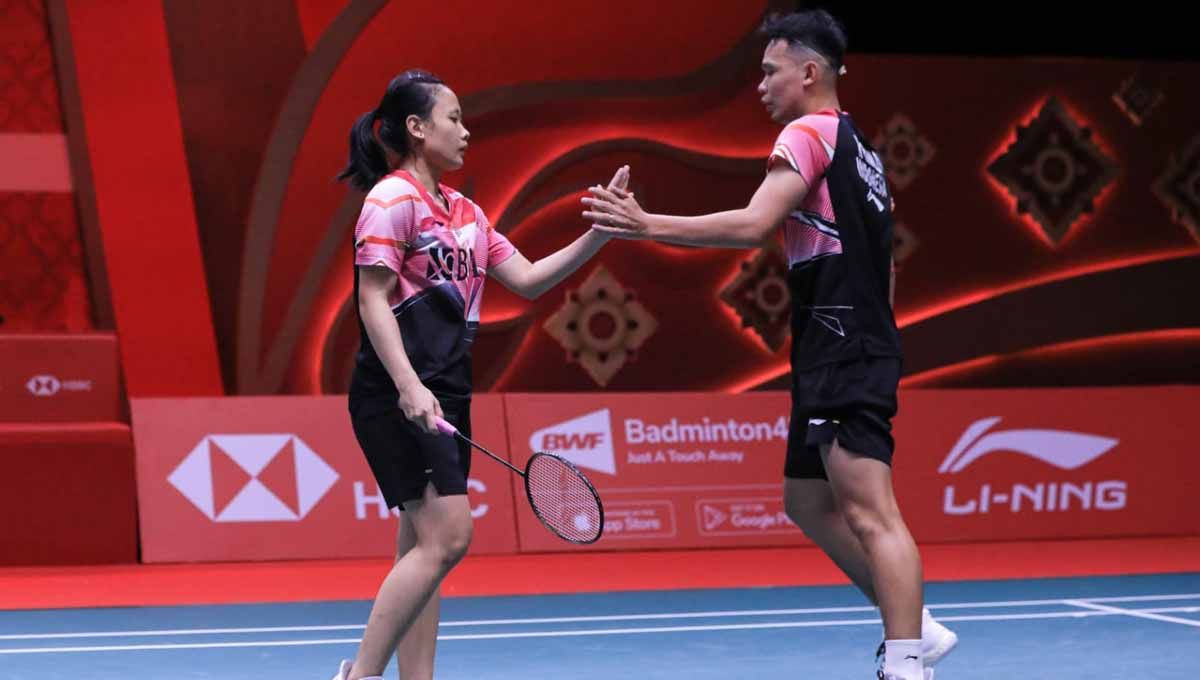 Rinov Rivaldy/Pitha Haningtyas Mentari di BWF World Tour Finals 2022. (Foto: PBSI) Copyright: © PBSI