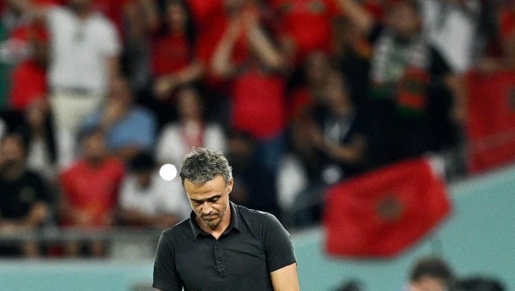 Luis Enrique resmi berpisah dengan Timnas Spanyol pascagugur dari Piala Dunia 2022, ini tiga klub yang bisa menjadi pelabuhannya. (Foto: REUTERS/Dylan Martinez) Copyright: © REUTERS/Dylan Martinez