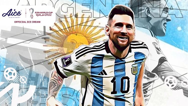 Lionel Messi lagi-lagi mencatatkan rekor saat tampil gemilang di laga perempat final Piala Dunia 2022 Argentina vs Belanda. Copyright: © Hendro Hardiyanto/INDOSPORT