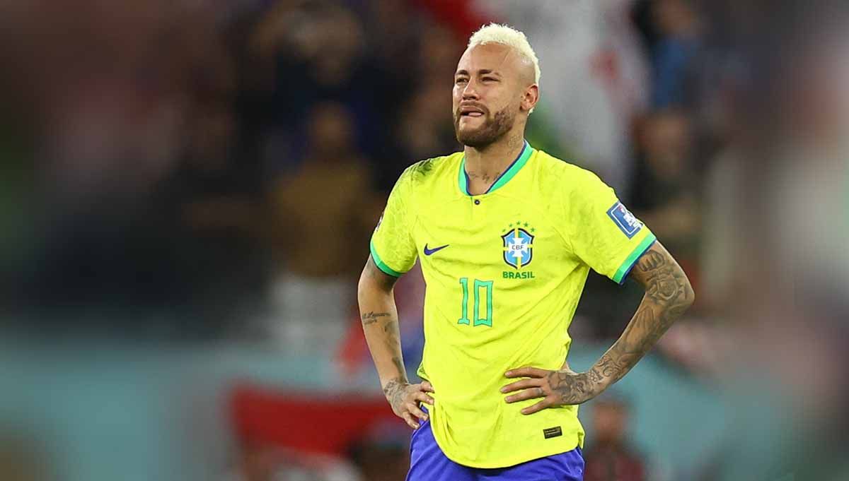 Kabar gembira datang dari Neymar dan kekasih cantiknya, Bruna Biancardi. Sepasang sejoli tersebut mengumumkan kehamilan anak pertama mereka. (Foto: REUTERS/Hannah Mckay) Copyright: © REUTERS/Hannah Mckay