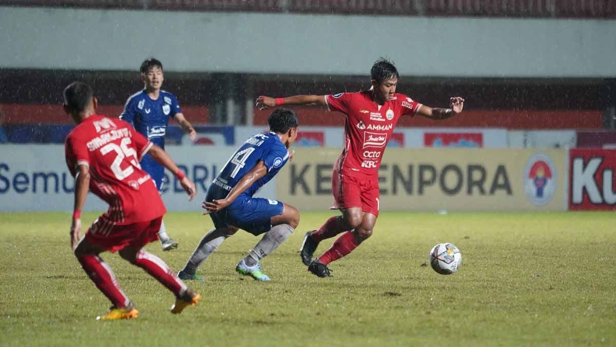 Pertandingan antara PSIS Semarang vs Persija Jakarta BRI Liga 1 di Stadion Maguwoharjo (Yogyakarta). (Foto: Media Persija) Copyright: © Media Persija