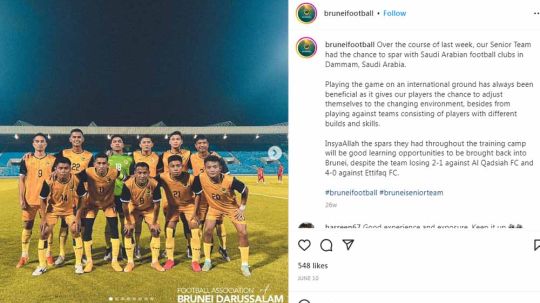 Profil Timnas Brunei Darussalam, yang bakal comeback di Piala AFF 2022. Foto: Instagram@bruneifootball. Copyright: © Instagram@bruneifootball