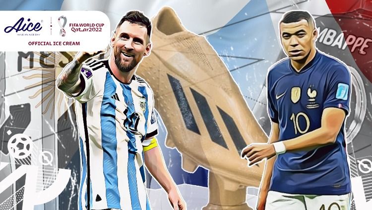 Argentina vs Prancis: Adu tajam Lionel Messi vs Kylian Mbappe di puncak top skor. Copyright: © Grafis: Hendro Hardiyanto/INDOSPORT