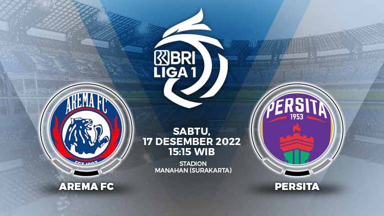 Prediksi pertandingan antara Arema FC vs Persita Tangerang (BRI Liga 1). Copyright: © Grafis: Yuhariyanto/INDOSPORT