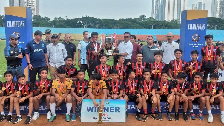 Askot PSSI Jakarta Selatan baru saja selesai menggelar turnamen usia muda bertajuk Copa Selatan 2022. Copyright: © Indra Citra Sena/INDOSPORT