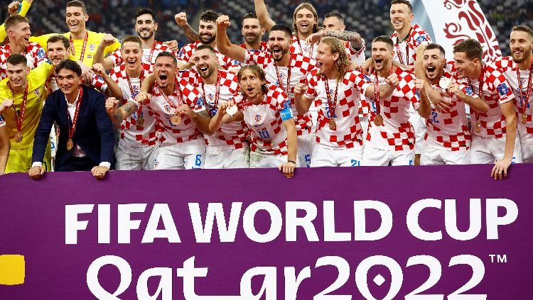 Kroasia kembali membubuhkan namanya dalam daftar peringkat ketiga di sepanjang sejarah Piala Dunia, di mana Jerman juga menorehkan catatan apik. REUTERS/Peter Cziborra Copyright: © REUTERS/Peter Cziborra