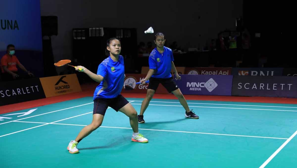 Ariella Naqiyyah/Rachel Agnesia Sabatini (DKI Jakarta) juara ganda putri Kejurnas PBSI 2022. (Foto: PBSI) Copyright: © PBSI