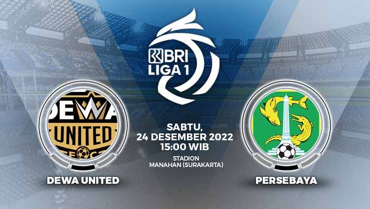 Prediksi pertandingan antara Dewa United vs Persebaya Surabaya (BRI Liga 1). Copyright: © Grafis: Yuhariyanto/INDOSPORT