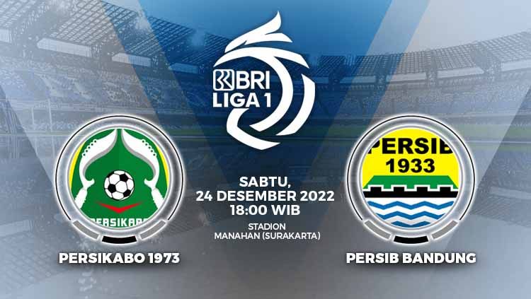 Pertandingan Liga 1 Indonesia 2022-2023 antara Persikabo 1973 vs Persib Bandung yang digelar hari ini, Sabtu (24/12/22) berakhir dengan skor imbang 1-1. Copyright: © Grafis: Yuhariyanto/INDOSPORT