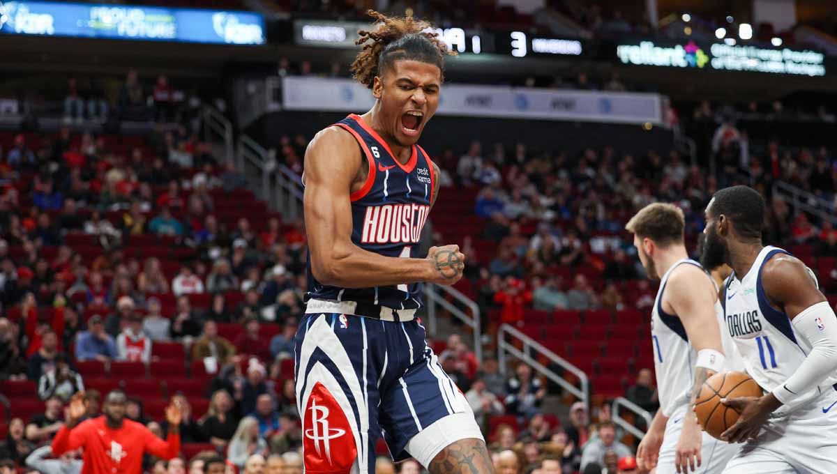 Pertandingan NBA antara Houston Rockets vs Dallas Mavericks. (Foto: REUTERS/Troy Taormina) Copyright: © REUTERS/Troy Taormina