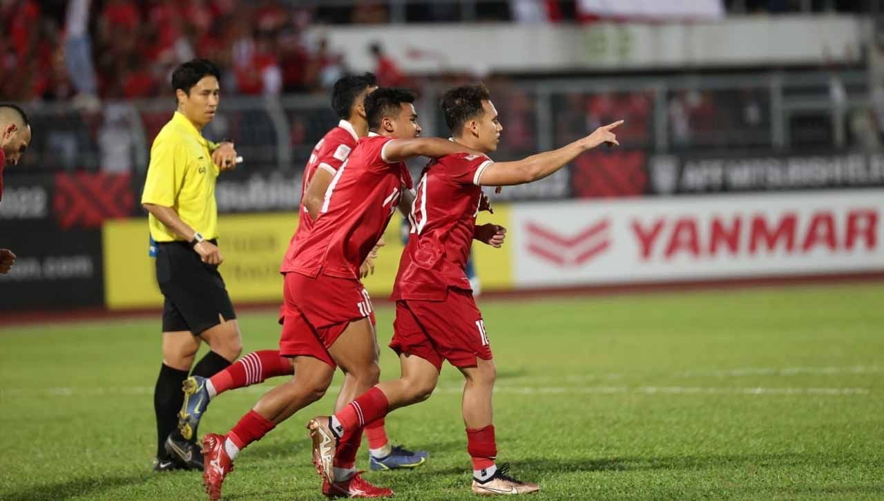 Pertandingan antara Brunei Darussalam vs Timnas Indonesia pada laga Piala AFF di Stadion Kuala Lumpur Football (Malaysia), Senin (26/12/22). (Foto: PSSI) Copyright: © PSSI