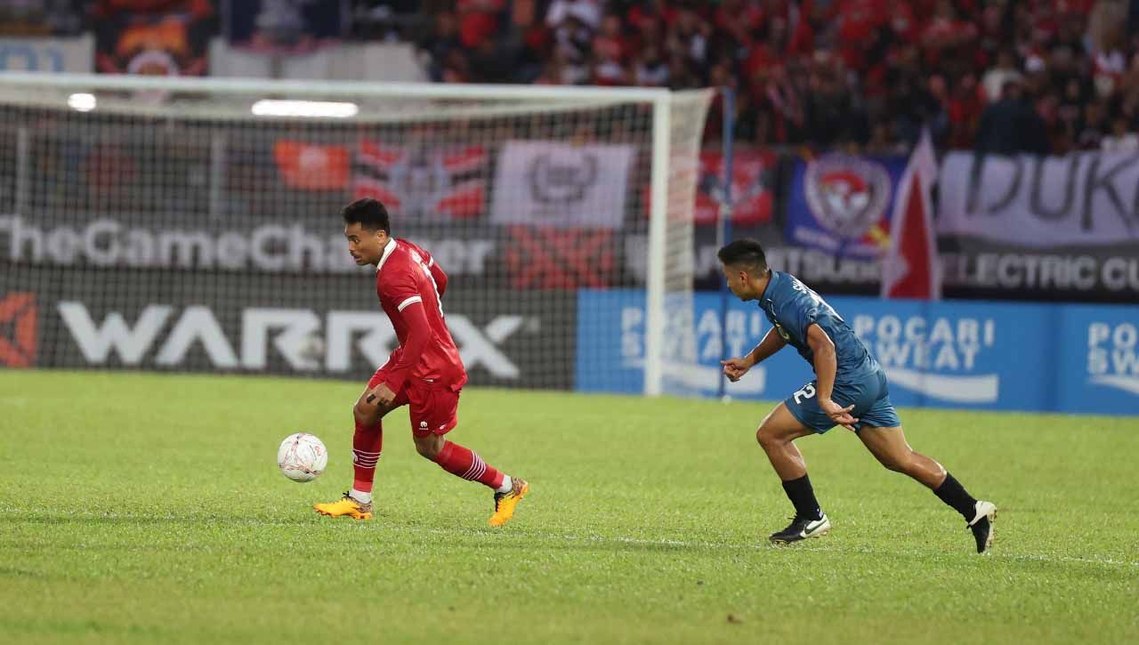 Pertandingan antara Brunei Darussalam vs Timnas Indonesia pada laga Piala AFF di Stadion Kuala Lumpur Football (Malaysia), Senin (26/12/22). (Foto: PSSI) Copyright: © PSSI