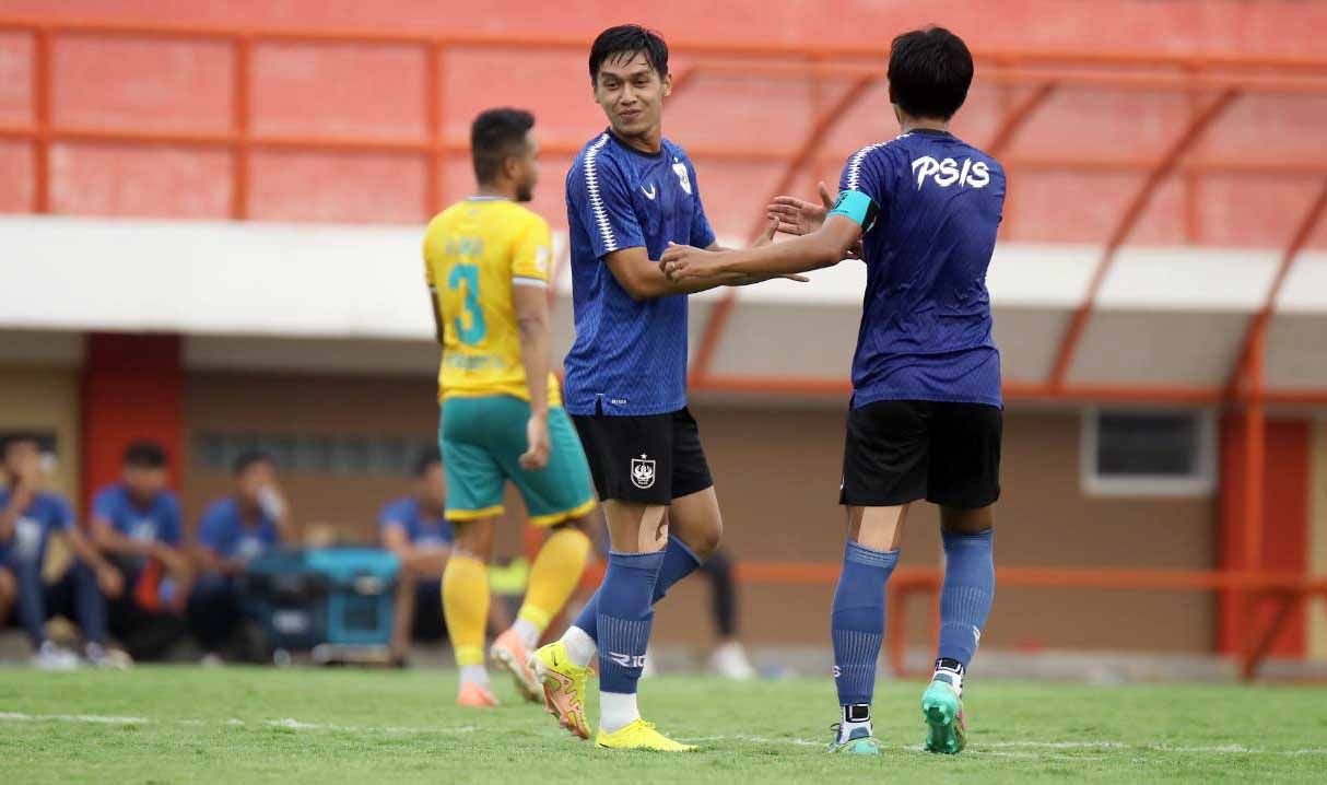 Pemain PSIS, Septian David Maulana dalam uji coba di Boyolali. (Foto: PSIS Semarang) Copyright: © PSIS Semarang