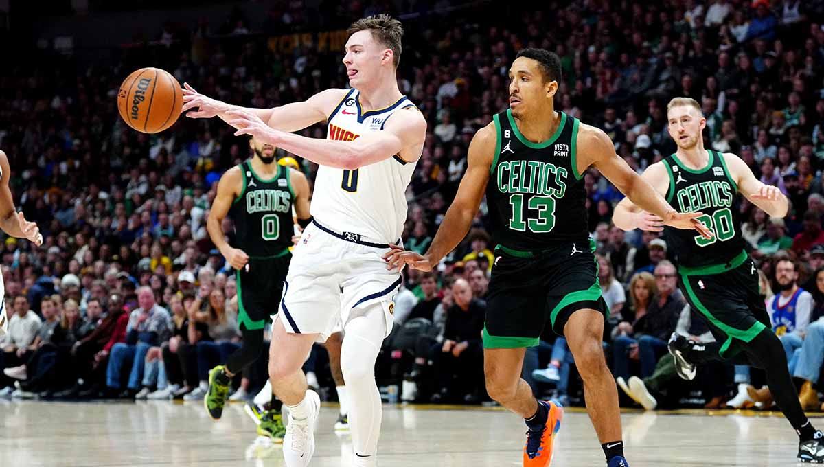 Pertandingan NBA antara Denver Nuggets vs Boston Celtics. (Foto: REUTERS/Ron Chenoy) Copyright: © REUTERS/Ron Chenoy