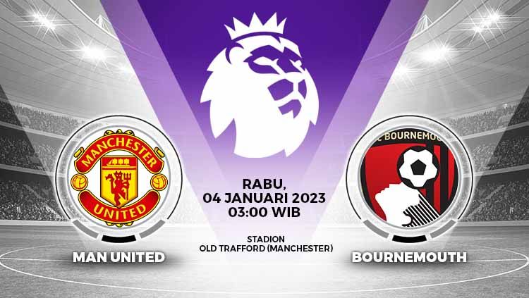 Prediksi pertandingan antara Manchester United vs AFC Bournemouth (Liga Inggris). Copyright: © Grafis: Yuhariyanto/INDOSPORT