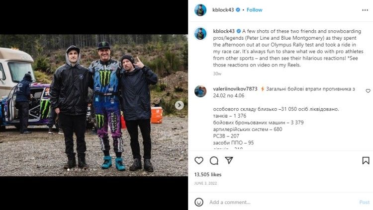 Pembalap rally Hoonigan Racing Division, Ken Block (tengah), meninggal dunia karena kecelakaan snowmobile. Foto: instagram/kblock43. Copyright: © instagram/kblock43