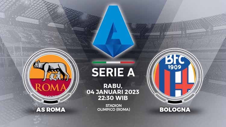 Prediksi pertandingan antara AS Roma vs Bologna (Liga Italia). Copyright: &copy; Grafis: Yuhariyanto/INDOSPORT