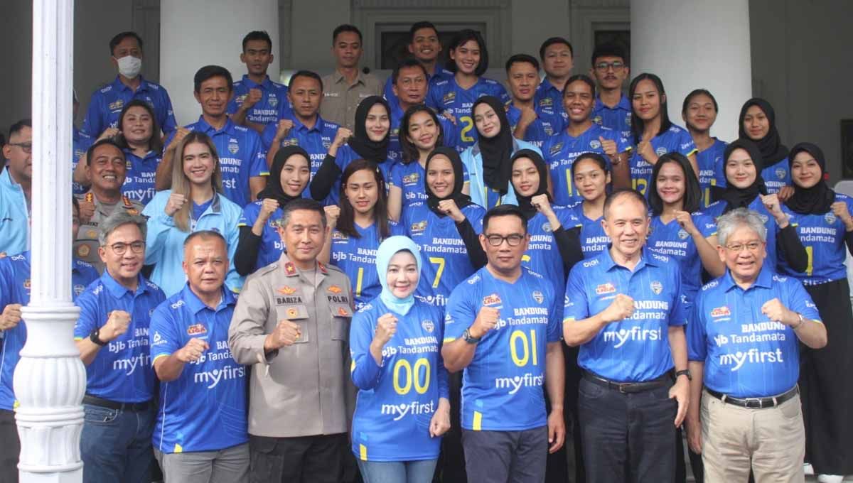Tim Bandung BJB Tandamata yang akan bertanding di Proliga 2023. (Foto: Media officer Bandung BJB Tandamata) Copyright: © Media officer Bandung BJB Tandamata