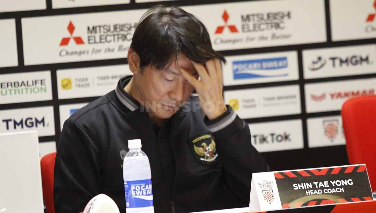 Preematch presconference Timnas Indonesia jelang babak semifinal Piala AFF 2022 melawan Vietnam di Media Center stadion GBK, Kamis (05/01/23). Copyright: © Herry Ibrahim/INDOSPORT