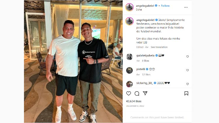 Profil singkat serta potensi dari Angelo Gabriel, wonderkid berjuluk The Next Neymar yang bisa jadi pelengkap AC Milan raih scudetto Liga Italia musim ini. Copyright: © instagram.com/angelogabriel