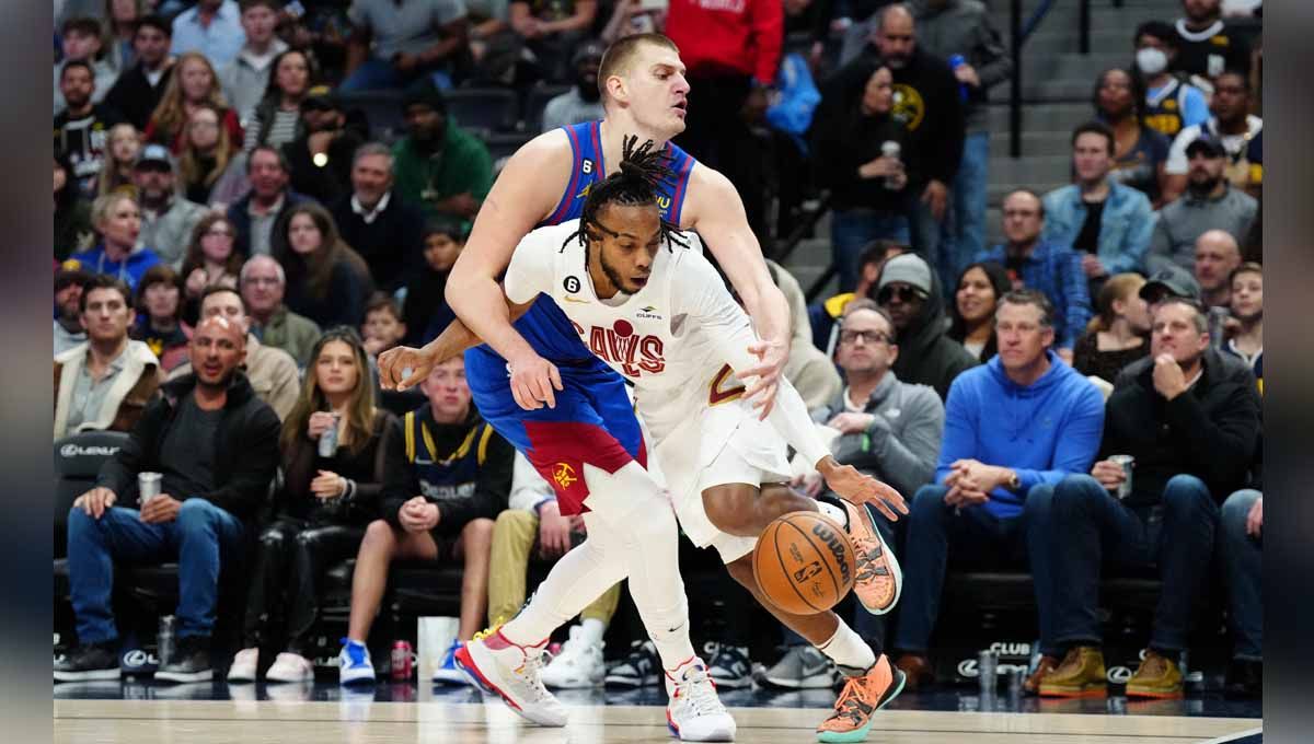 Pertandingan NBA antara Denver Nuggets vs Cleveland Cavaliers. (Foto: REUTERS/Ron Chenoy) Copyright: © REUTERS/Ron Chenoy