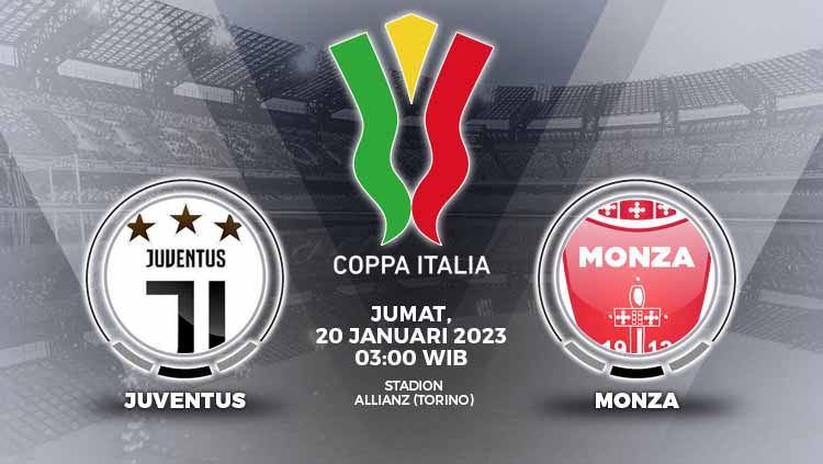 Prediksi pertandingan antara Juventus vs Monza (Coppa Italia). Copyright: © Grafis: Yuhariyanto/INDOSPORT