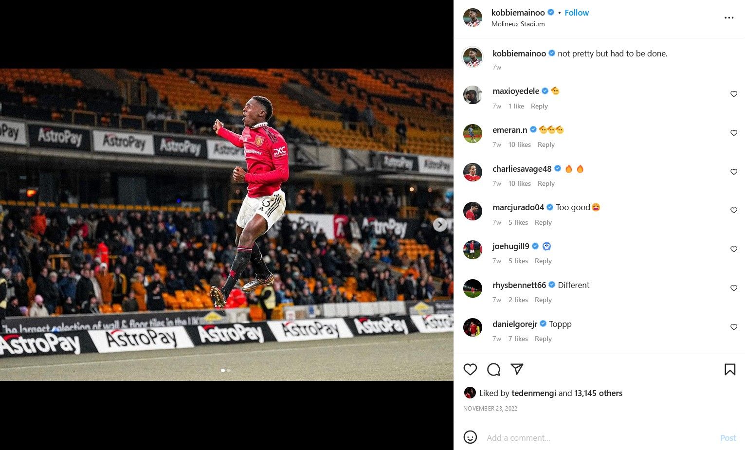 Kobbie Mainoo, wonderkid Manchester United Copyright: © Instagram: kobbiemainoo