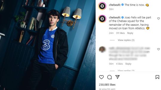 Chelsea Perkenalkan Joao Felix Sebagai Pemain Anyar Copyright: © instagram.com/chelseafc