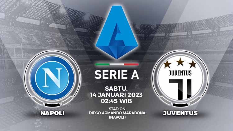 Prediksi pertandingan antara Napoli vs Juventus (Liga Italia). Copyright: © Grafis: Yuhariyanto/INDOSPORT