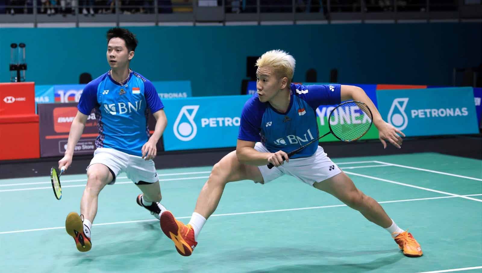 Jadwal India Open 2023 akan berlangsung pada pekan ini, langsung ada perang saudara antara Kevin/Marcus vs Leo/Daniel dan Indonesia menurunkan skuad pincang (Foto: PBSI) Copyright: © PBSI