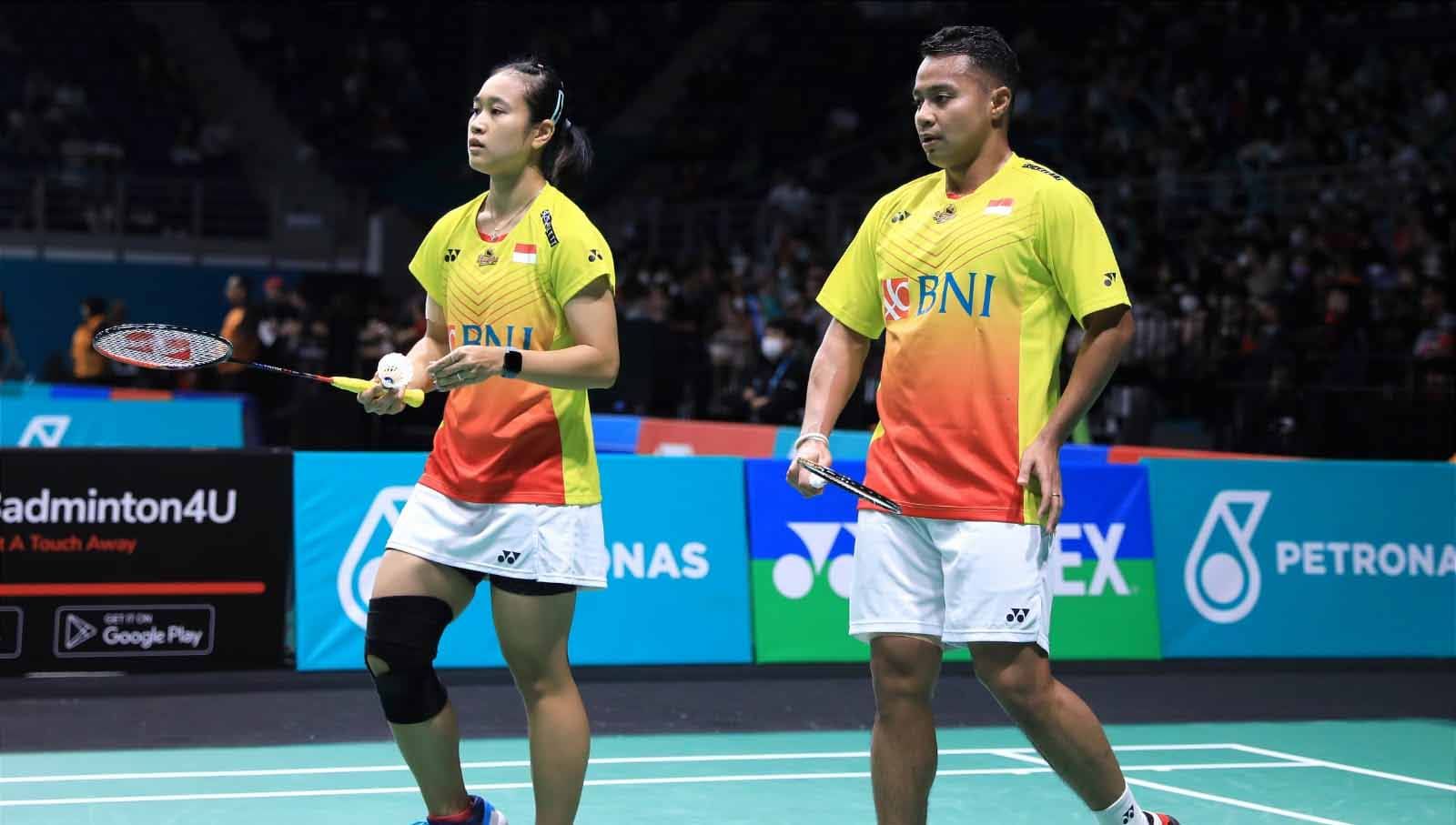 Ganda campuran Indonesia, Rehan Naufal Kusharjanto/Lisa Ayu Kusumawati membeberkan cara ampuh untuk menghadapi netizen jelang tanding. (Foto: PBSI) Copyright: © PBSI