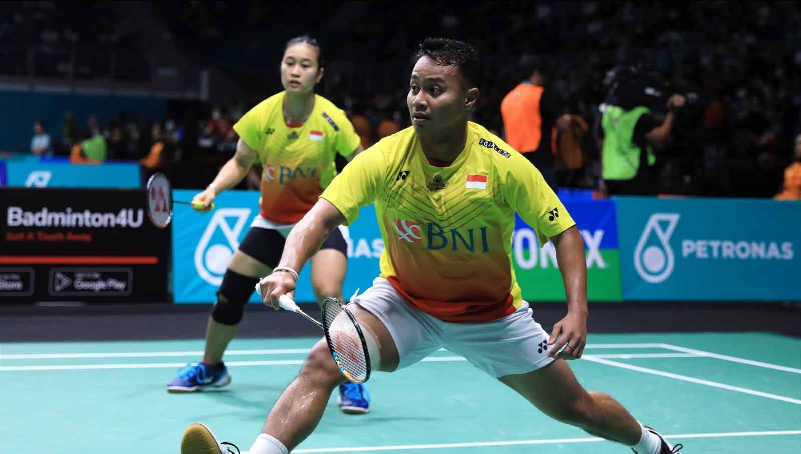 Ganda campuran Indonesia, Rehan Naufal Kusharjanto/Lisa Ayu Kusumawati di Malaysia Open 2023. (Foto: PBSI) Copyright: © PBSI