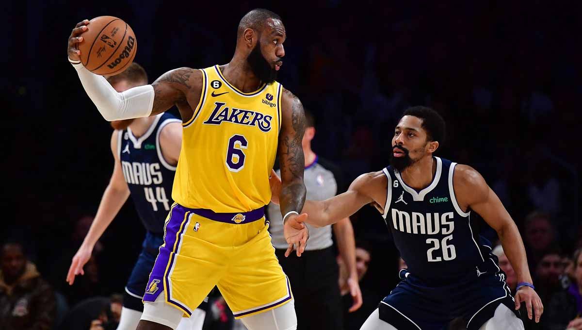 Pertandingan NBA antara Los Angeles Lakers vs Dallas Mavericks. (Foto: Los Angeles Lakers vs Dallas Mavericks) Copyright: © REUTERS/Hannah Mckay