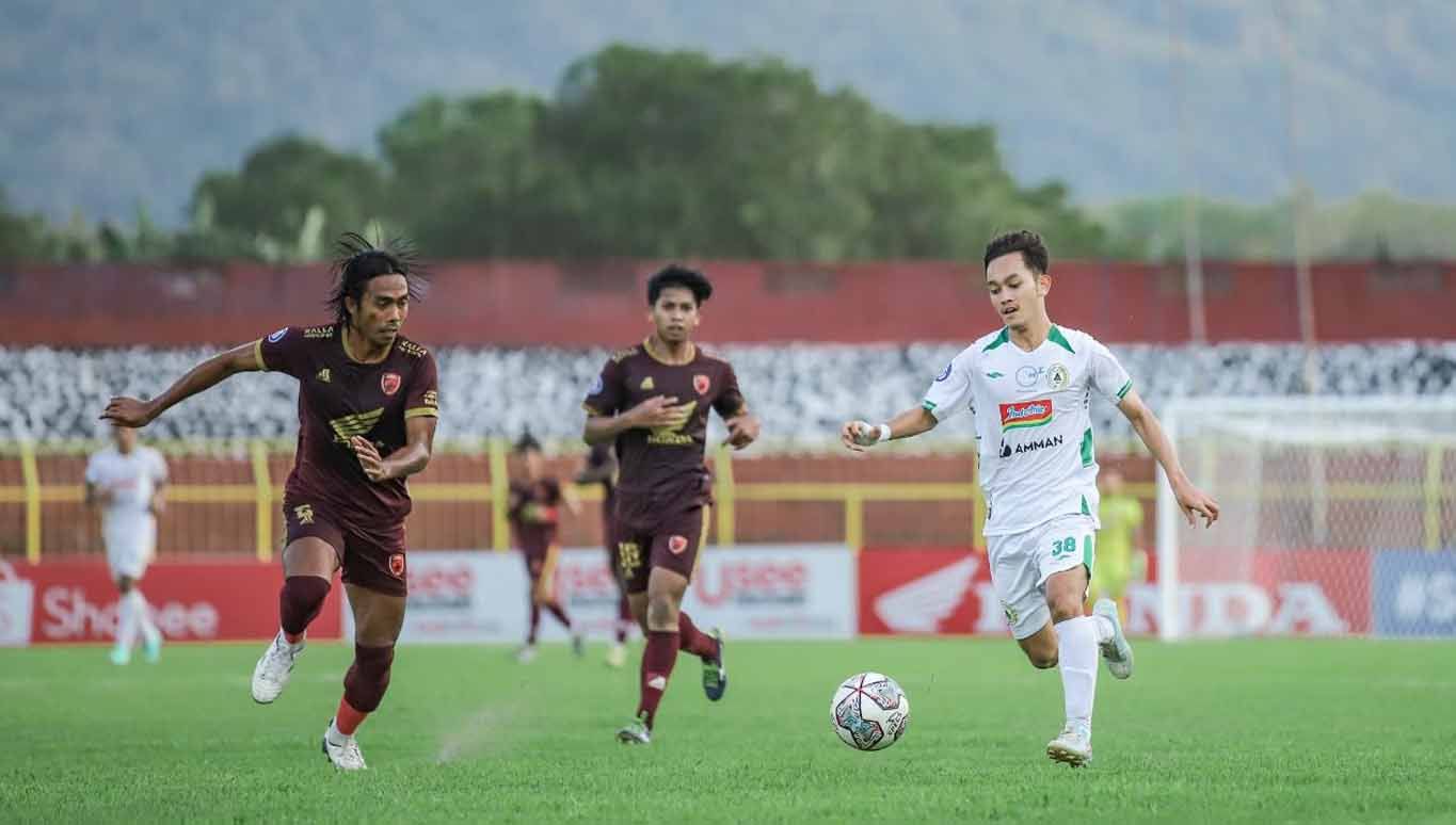 Pertandingan PSM Makassar melawan PSS Sleman di Stadion B.J. Habibie, Parepare, Sabtu (14/1/23). (Foto: PSS Sleman) Copyright: © PSS Sleman