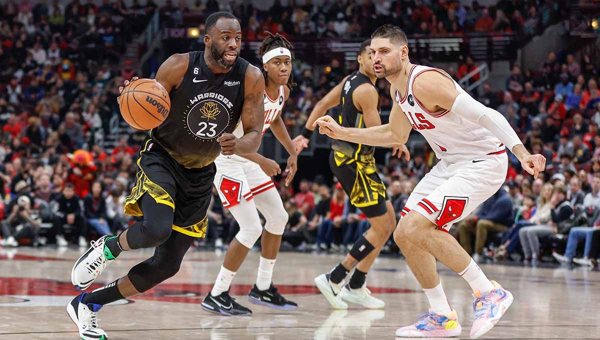 Pertandingan NBA antara Chicago Bulls vs Golden State Warriors. (Foto: REUTERS/Kamil Krzaczynski) Copyright: © REUTERS/Kamil Krzaczynski