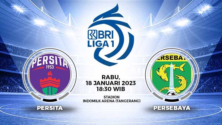 Prediksi pertandingan antara Persita Tangerang vs Persebaya Surabaya (RBI Liga 1). Copyright: © Grafis: Yuhariyanto/INDOSPORT