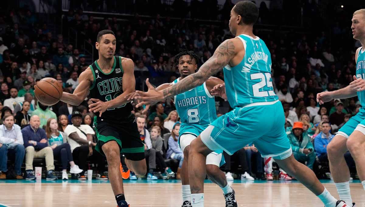 Pertandingan NBA antara Charlotte Hornets vs Boston Celtics. (Foto: REUTERS/Jim Dedmon) Copyright: © REUTERS/Jim Dedmon