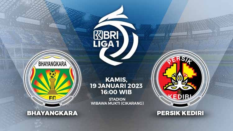 Prediksi pertandingan antara Bhayangkara FC vs Persik Kediri (BRI Liga 1). Copyright: &copy; Grafis: Yuhariyanto/INDOSPORT