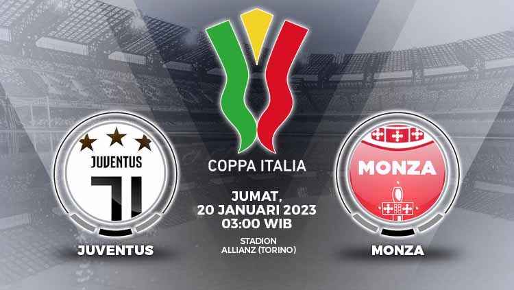 Prediksi pertandingan antara Juventus vs Monza (Coppa Italia). Copyright: © Grafis: Yuhariyanto/INDOSPORT