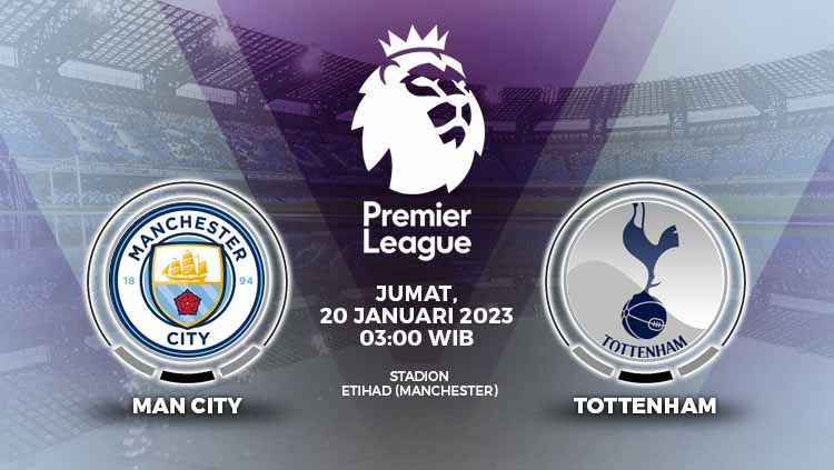 Prediksi pertandingan antara Manchester City vs Tottenham Hotspur (Liga Inggris). Copyright: © Grafis: Yuhariyanto/INDOSPORT