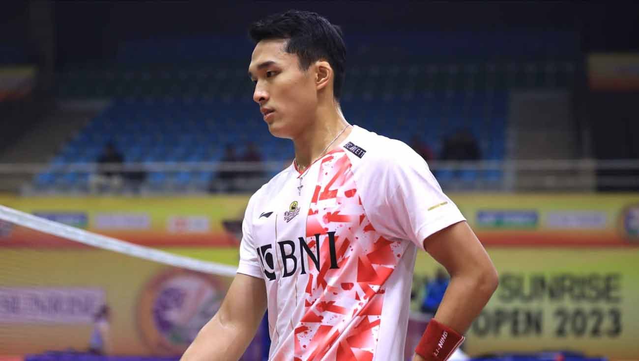 Pertandingan India Open pada Jumat (20/01/23) menghadirkan laga antara Jonatan Christie melawan Chou Tien Chen. (Foto: PBSI) Copyright: © PBSI